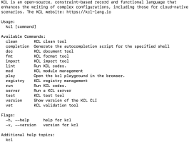 KCL v0.7.0 重磅发布 - 面向云原生场景更完善的生态模型、语言和工具链